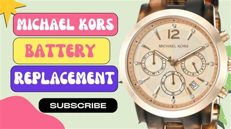michael kors watch 2256 battery replacement